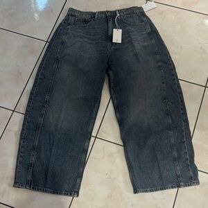 Womens Good American barrel Jeans